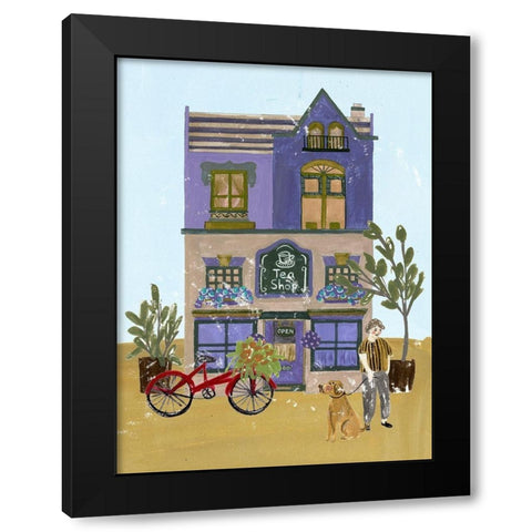 Local Cafe I Black Modern Wood Framed Art Print with Double Matting by Wang, Melissa