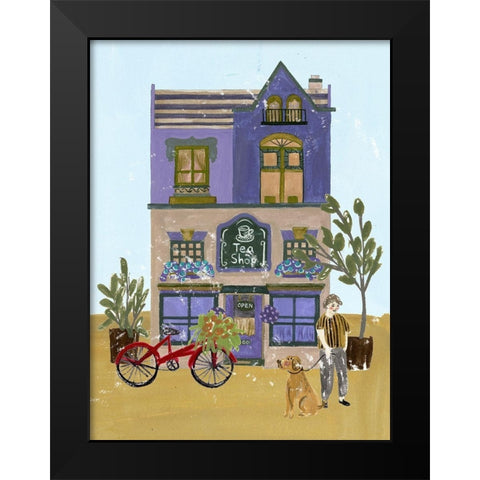 Local Cafe I Black Modern Wood Framed Art Print by Wang, Melissa