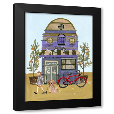 Local Cafe IV Black Modern Wood Framed Art Print with Double Matting by Wang, Melissa