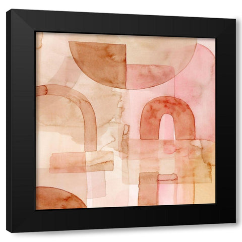 Build Up II Black Modern Wood Framed Art Print with Double Matting by Popp, Grace
