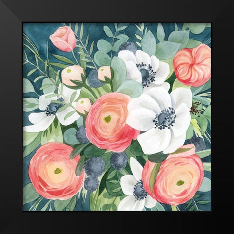 Bewitching Bouquet I Black Modern Wood Framed Art Print by Popp, Grace