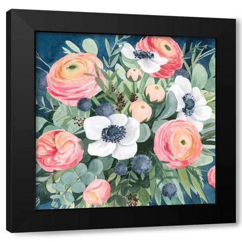 Bewitching Bouquet II Black Modern Wood Framed Art Print by Popp, Grace