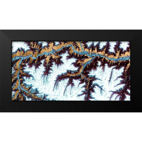 Himalayas II Black Modern Wood Framed Art Print by Ludwig, Alicia