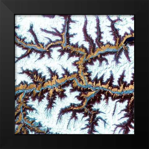 Himalayas III Black Modern Wood Framed Art Print by Ludwig, Alicia