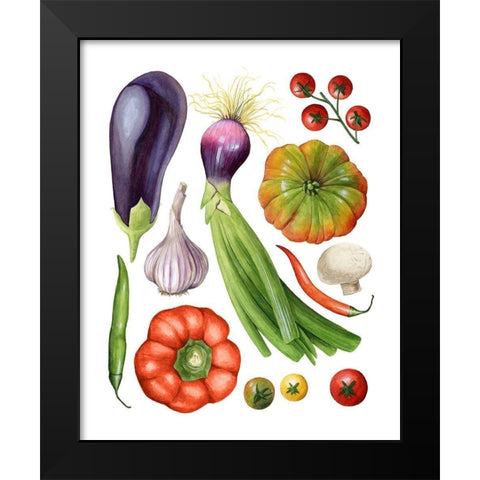 Home Harvest II Black Modern Wood Framed Art Print by Popp, Grace