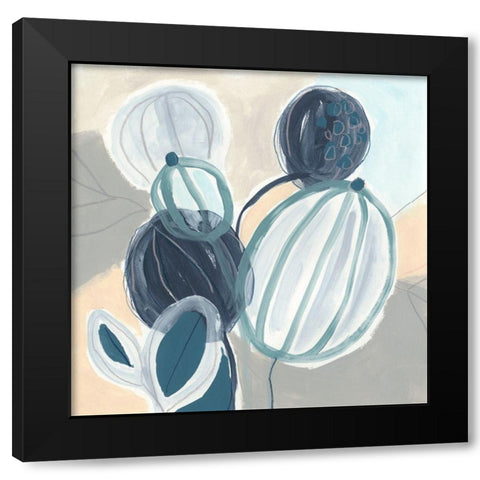 Tropical Song I Black Modern Wood Framed Art Print by Vess, June Erica