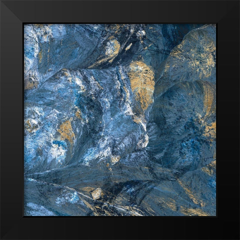 Gilded Indigo II Black Modern Wood Framed Art Print by Fagalde, Jarman