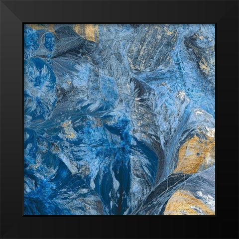 Gilded Indigo III Black Modern Wood Framed Art Print by Fagalde, Jarman