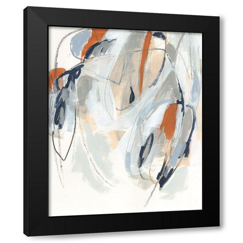 Obfuscation I Black Modern Wood Framed Art Print by Vess, June Erica