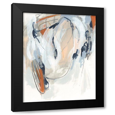 Obfuscation II Black Modern Wood Framed Art Print by Vess, June Erica