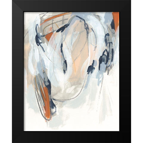 Obfuscation II Black Modern Wood Framed Art Print by Vess, June Erica