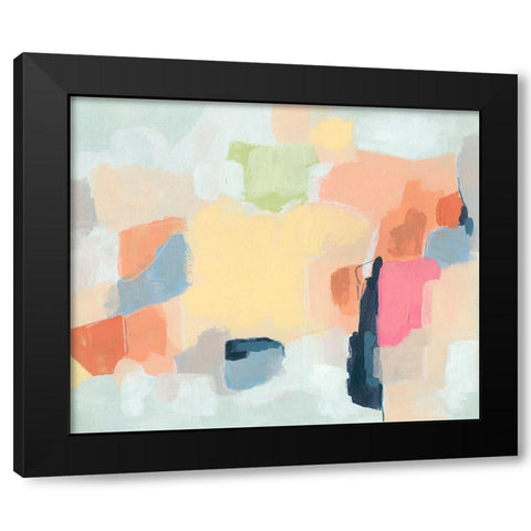 Cartographers Dream I Black Modern Wood Framed Art Print by Vess, June Erica