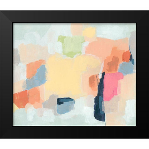 Cartographers Dream I Black Modern Wood Framed Art Print by Vess, June Erica