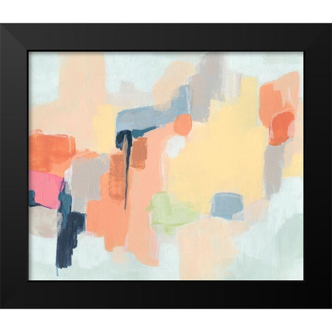 Cartographers Dream II Black Modern Wood Framed Art Print by Vess, June Erica