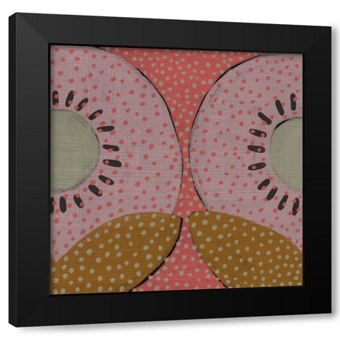 Pawpaw IX Black Modern Wood Framed Art Print with Double Matting by Zarris, Chariklia