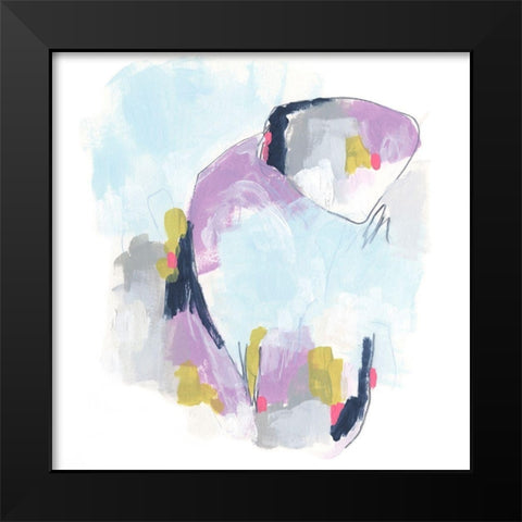 Color Flight II Black Modern Wood Framed Art Print by Vess, June Erica