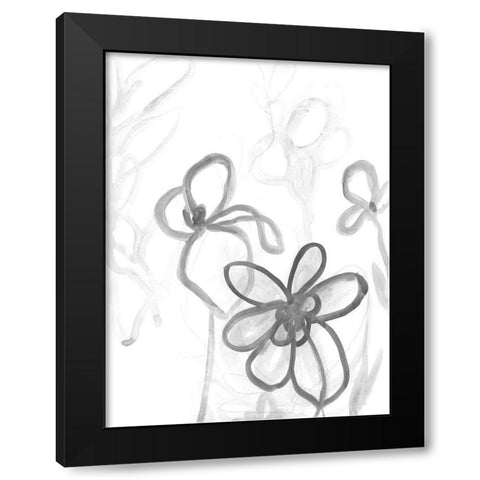 Winter Garden I Black Modern Wood Framed Art Print by Vess, June Erica