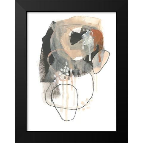 Conductive I Black Modern Wood Framed Art Print by Vess, June Erica