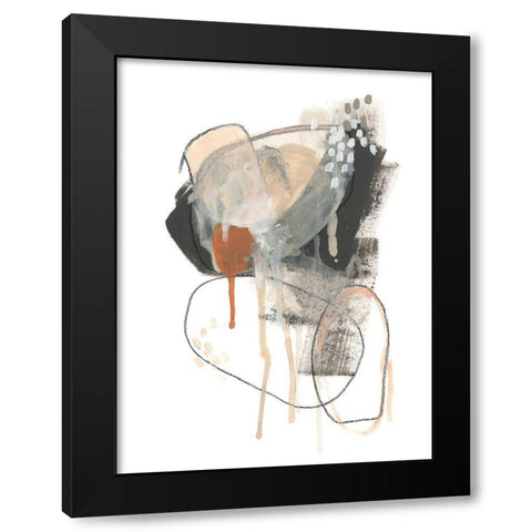 Conductive II Black Modern Wood Framed Art Print with Double Matting by Vess, June Erica