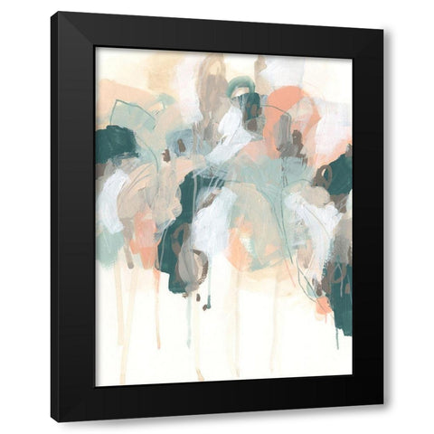 Atmospheric Abstract II Black Modern Wood Framed Art Print with Double Matting by Vess, June Erica