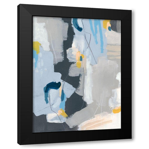Joy Notes I Black Modern Wood Framed Art Print by Vess, June Erica