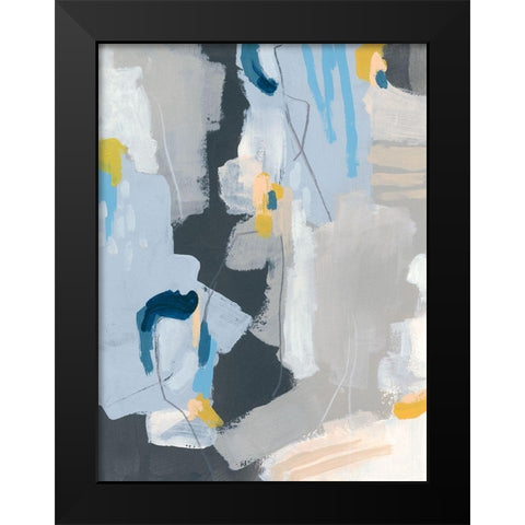 Joy Notes I Black Modern Wood Framed Art Print by Vess, June Erica