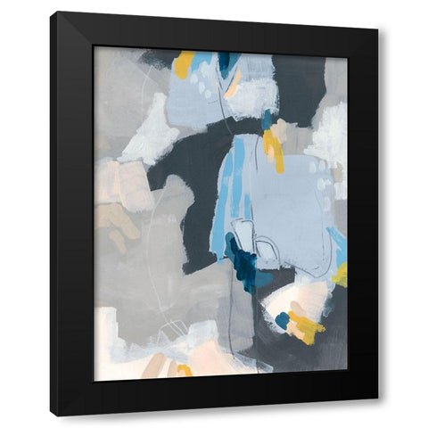 Joy Notes II Black Modern Wood Framed Art Print with Double Matting by Vess, June Erica