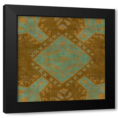 Western Weave I Black Modern Wood Framed Art Print with Double Matting by Zarris, Chariklia