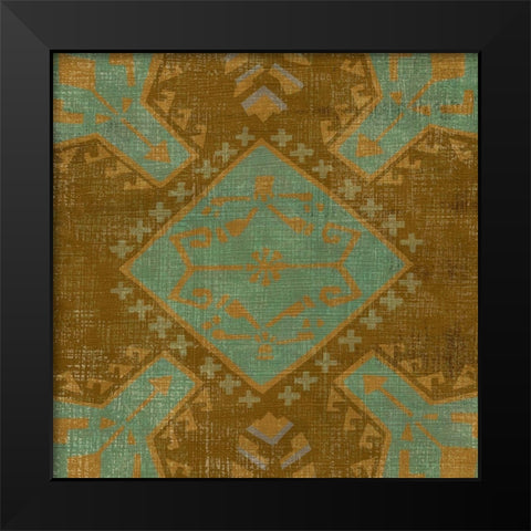 Western Weave I Black Modern Wood Framed Art Print by Zarris, Chariklia