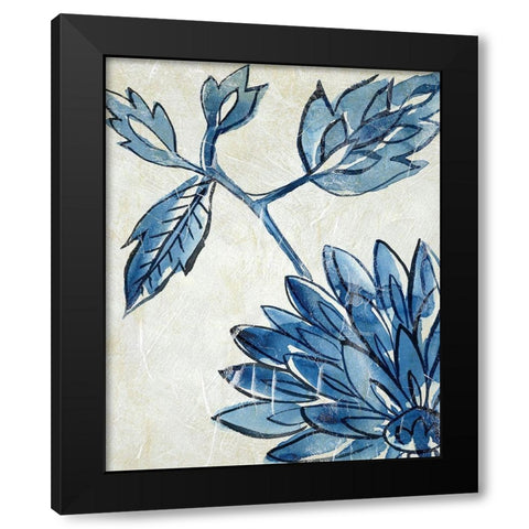 Porcelain Sample II Black Modern Wood Framed Art Print with Double Matting by Zarris, Chariklia