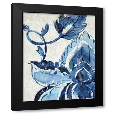 Porcelain Sample IV Black Modern Wood Framed Art Print with Double Matting by Zarris, Chariklia