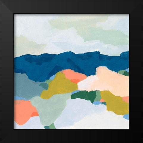 Mountain Mosaic I Black Modern Wood Framed Art Print by Vess, June Erica