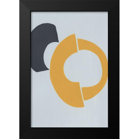 Quaternary Trilogy II Black Modern Wood Framed Art Print by Moore, Regina