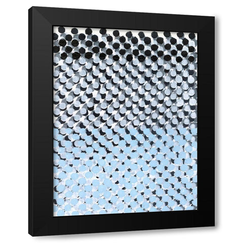 Perforation I Black Modern Wood Framed Art Print with Double Matting by Lam, Vanna