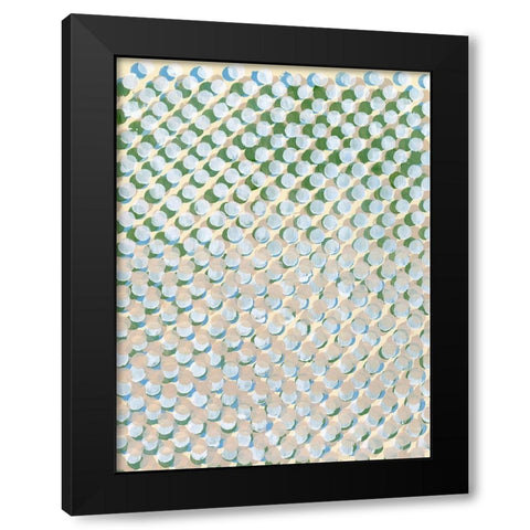 Perforation IV Black Modern Wood Framed Art Print with Double Matting by Lam, Vanna