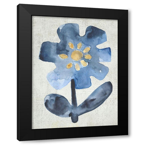 Sea Flower I Black Modern Wood Framed Art Print by Zarris, Chariklia