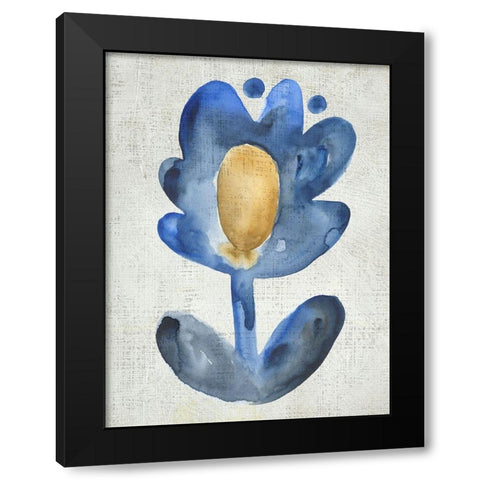 Sea Flower IV Black Modern Wood Framed Art Print with Double Matting by Zarris, Chariklia