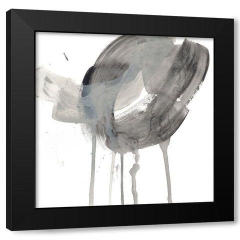 Swath II Black Modern Wood Framed Art Print by Vess, June Erica