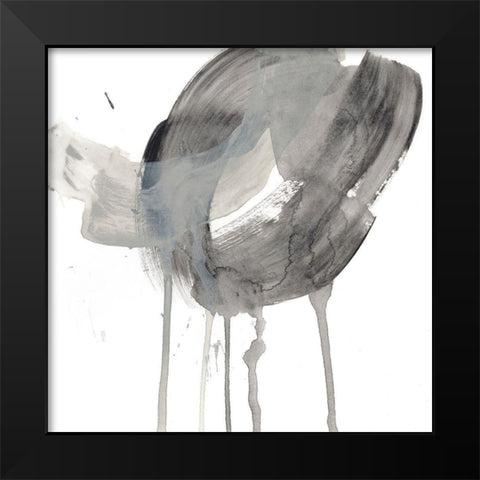Swath II Black Modern Wood Framed Art Print by Vess, June Erica