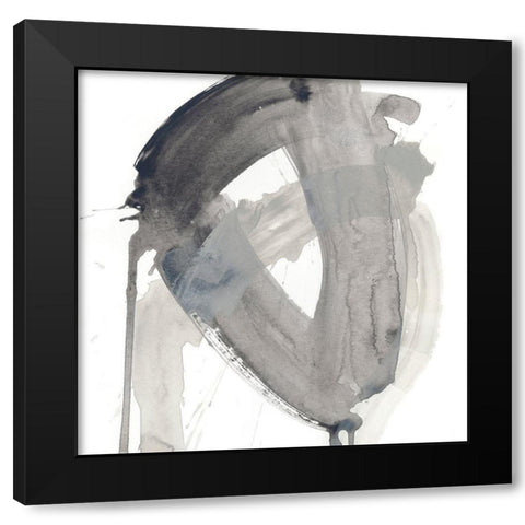 Swath III Black Modern Wood Framed Art Print by Vess, June Erica