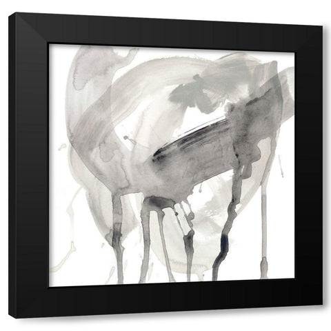 Swath V Black Modern Wood Framed Art Print with Double Matting by Vess, June Erica