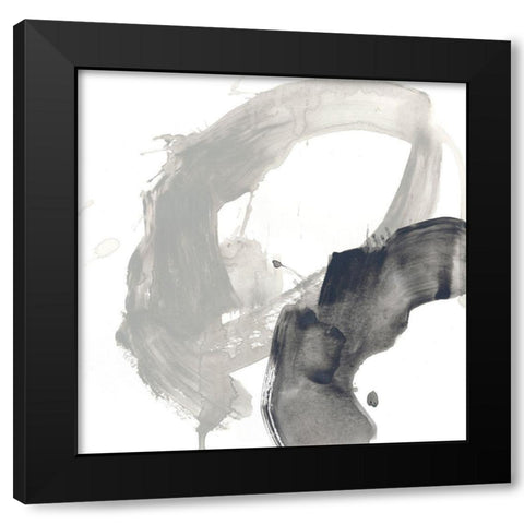 Swath VII Black Modern Wood Framed Art Print by Vess, June Erica