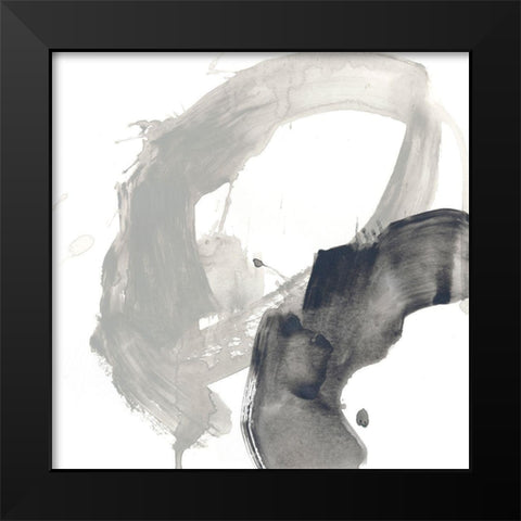 Swath VII Black Modern Wood Framed Art Print by Vess, June Erica
