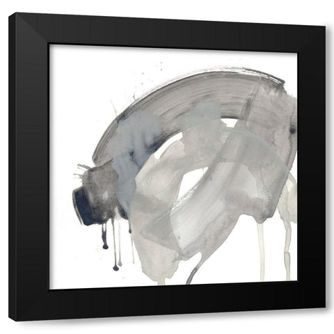 Swath VIII Black Modern Wood Framed Art Print with Double Matting by Vess, June Erica