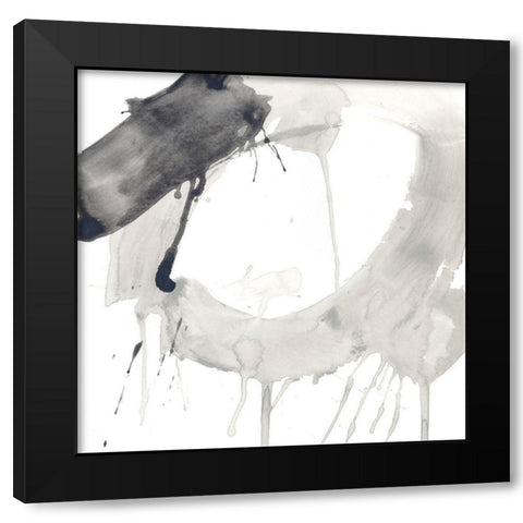 Swath IX Black Modern Wood Framed Art Print with Double Matting by Vess, June Erica