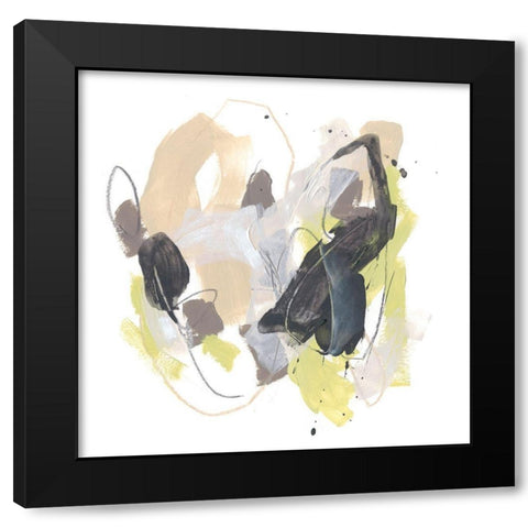 Kinetic Orbit II Black Modern Wood Framed Art Print with Double Matting by Vess, June Erica