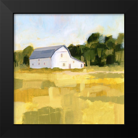 Golden Country I Black Modern Wood Framed Art Print by Borges, Victoria