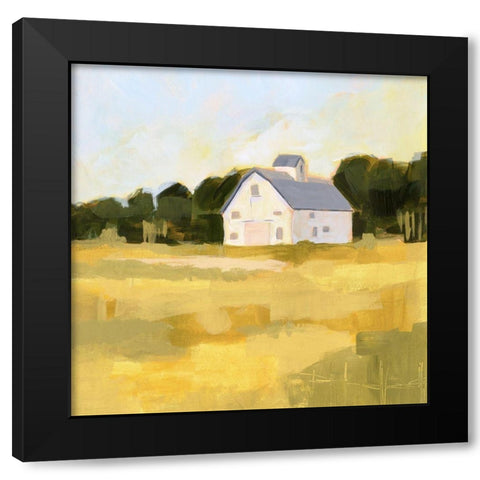 Golden Country II Black Modern Wood Framed Art Print by Borges, Victoria