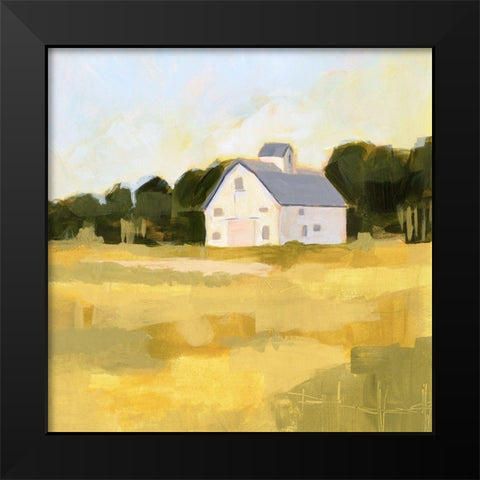 Golden Country II Black Modern Wood Framed Art Print by Borges, Victoria