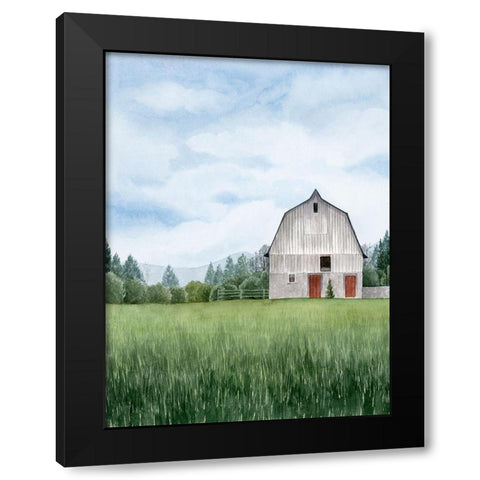 Northern Acreage I Black Modern Wood Framed Art Print with Double Matting by Popp, Grace